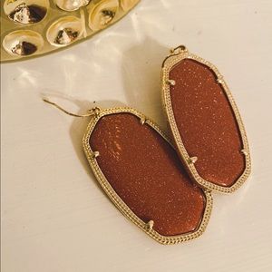 Kendra Scott Earrings. Sand stone